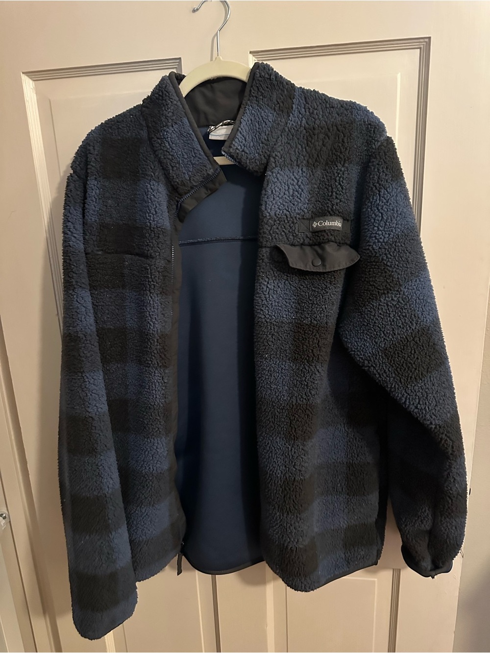 Columbia Blue and Gray Fleece Zip Up - Size M